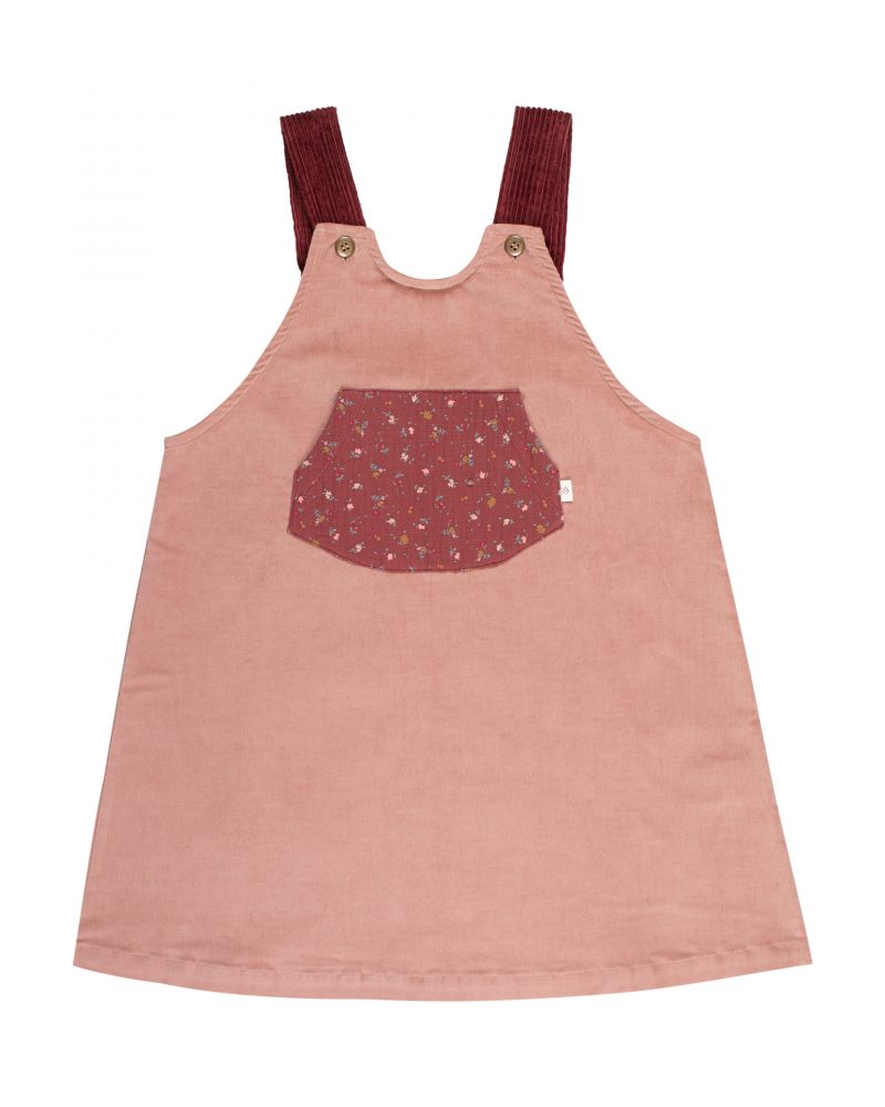 Robe Lilou velours rose