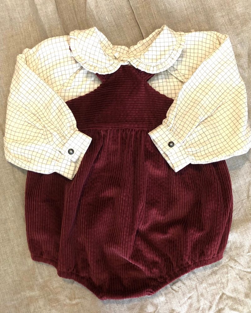 Salopette bébé Léonard Framboise