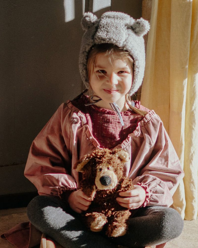 Bonnet Ourson gris