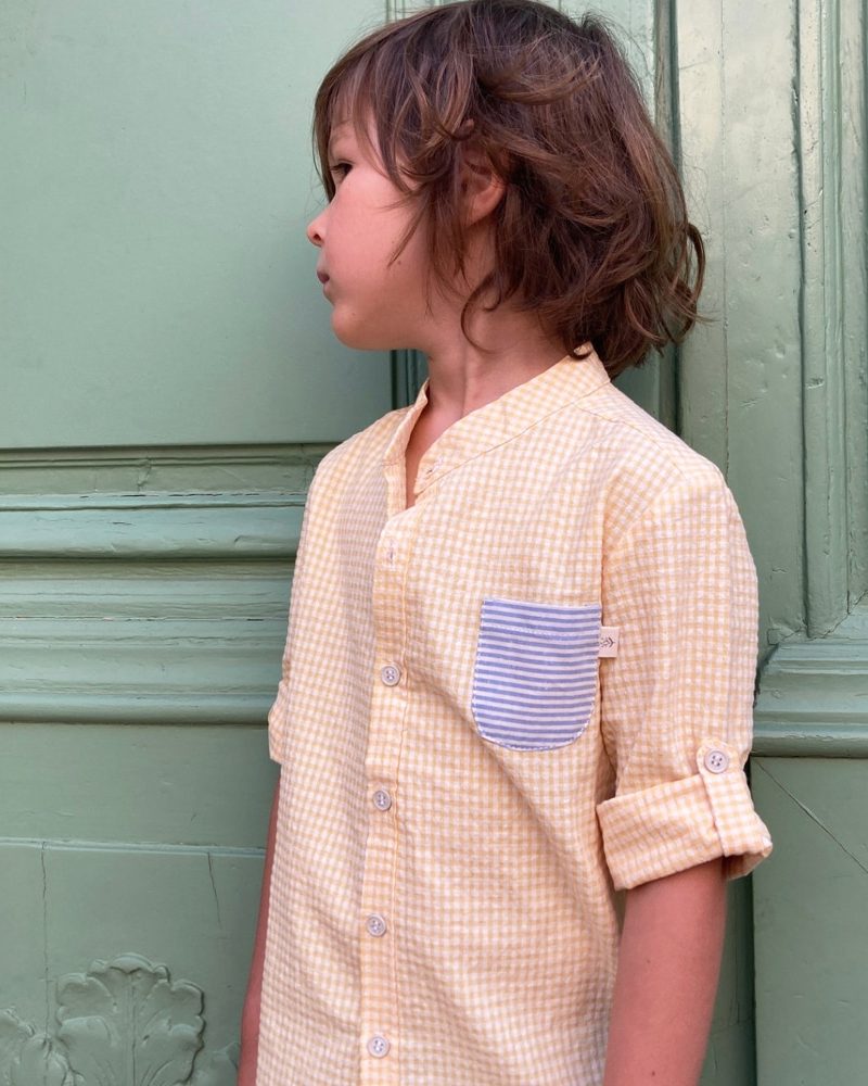 Chemise Alphonse vichy jaune