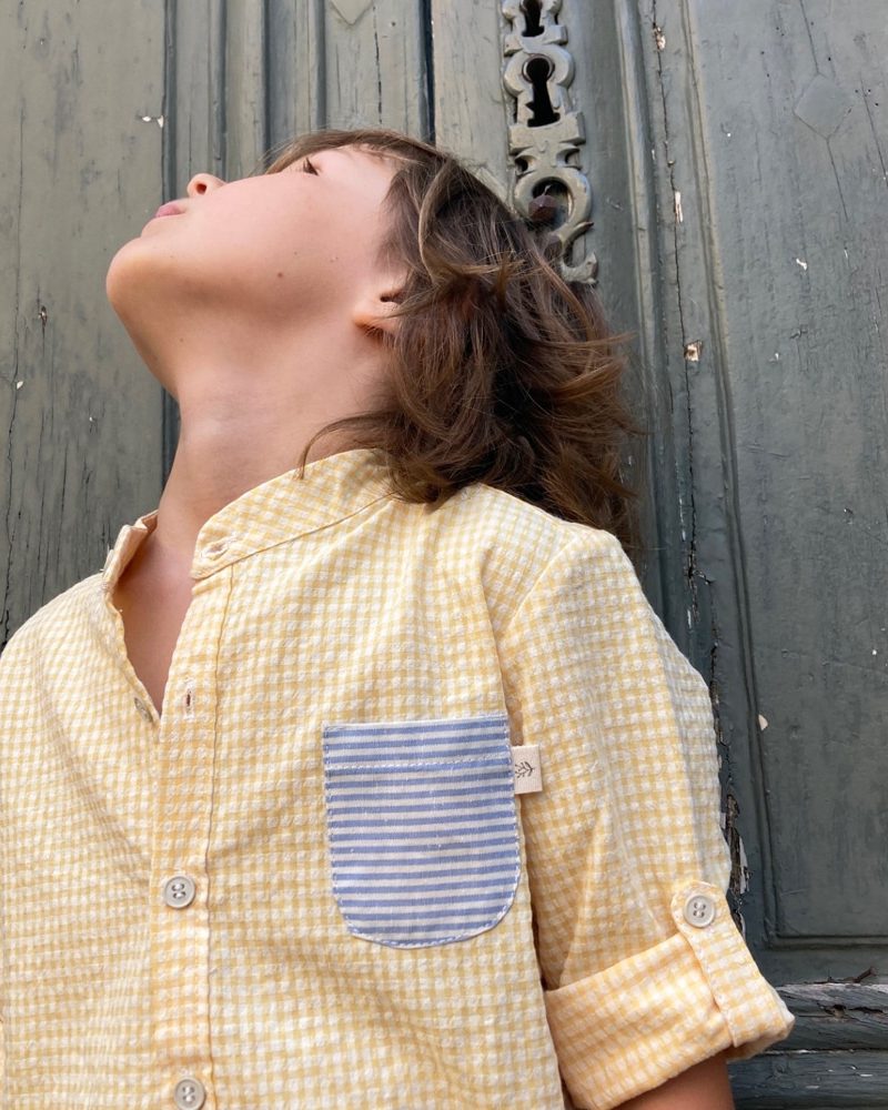 Chemise Alphonse vichy jaune