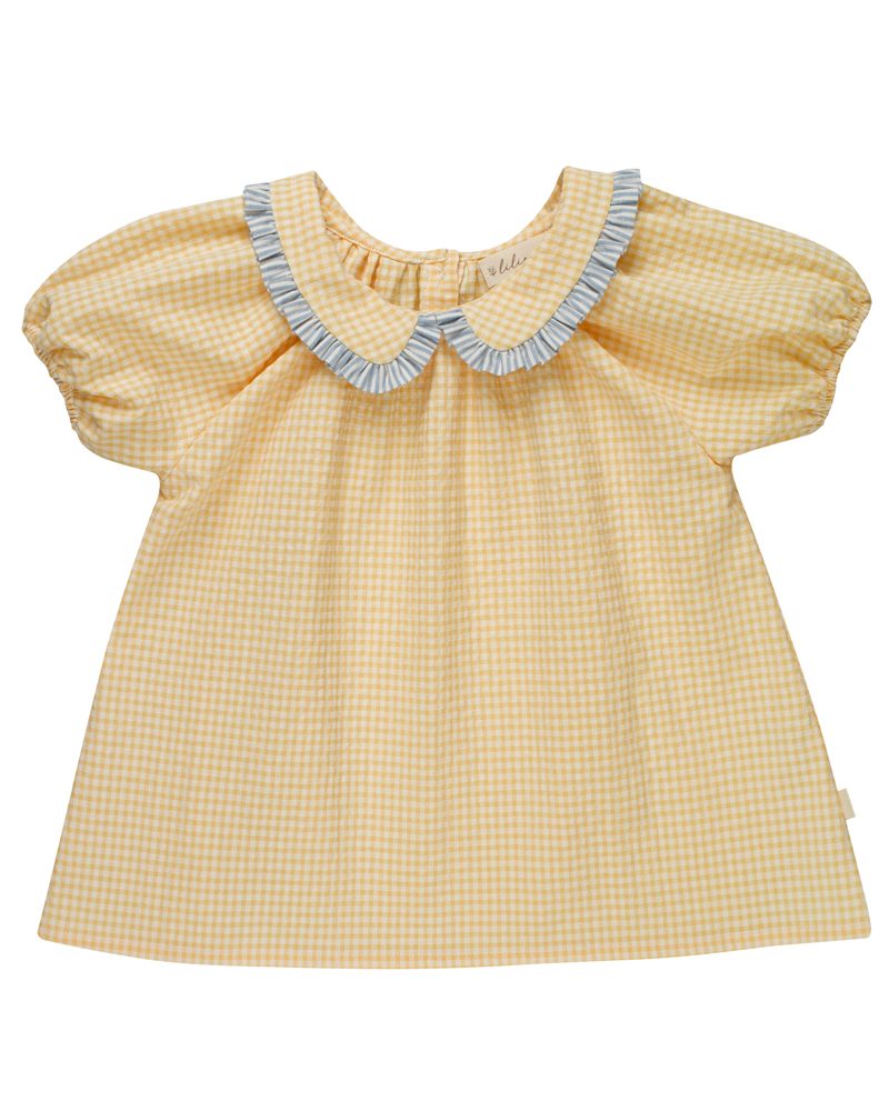 Blouse Charlotte vichy jaune