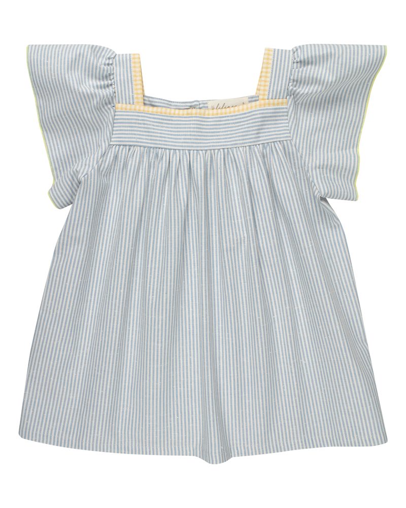 Top Elda rayé bleu (COTON ORGANIQUE)