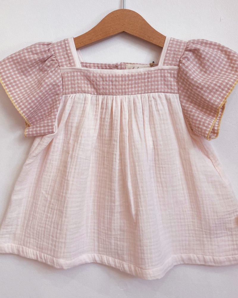 Top Elda rose poudré (COTON ORGANIQUE)