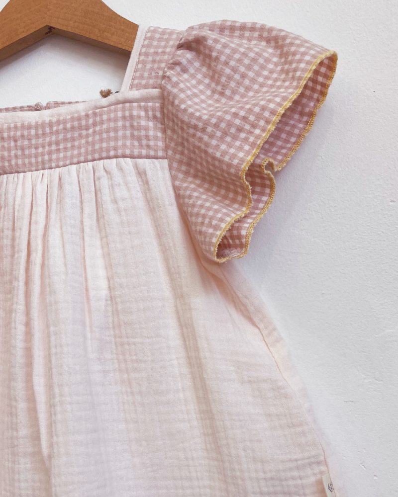 Top Elda rose poudré (COTON ORGANIQUE)