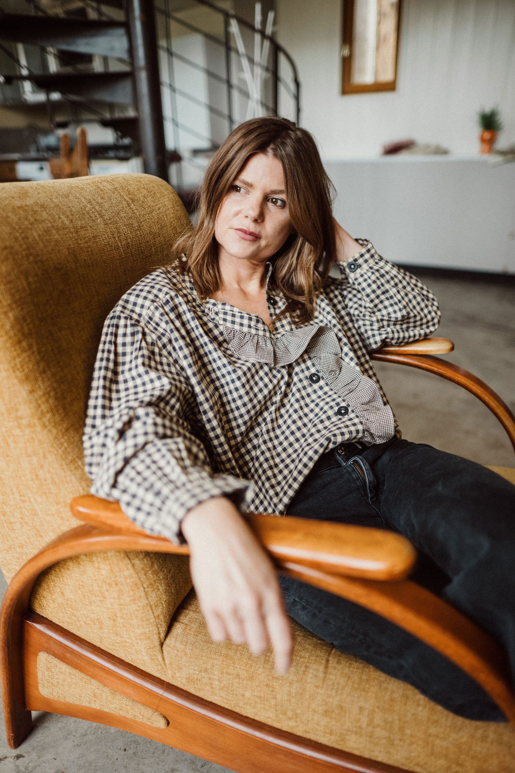 Blouse Maryse gros carreaux