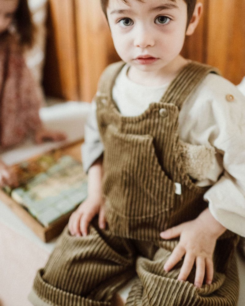 Salopette Ida velours camel