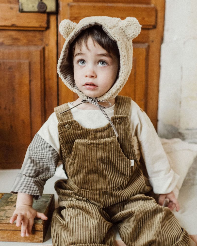 Bonnet Ourson moumoutte beige