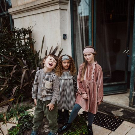 Robe Rosie velours rose – Image 3