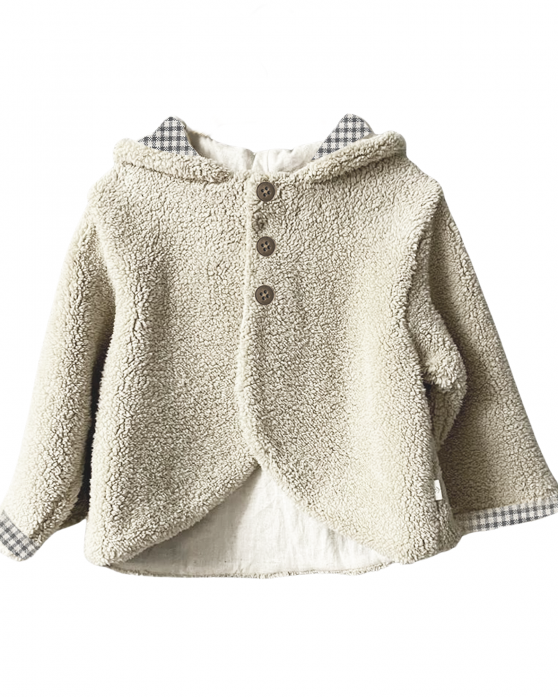 Manteau Mathéo moumoutte beige