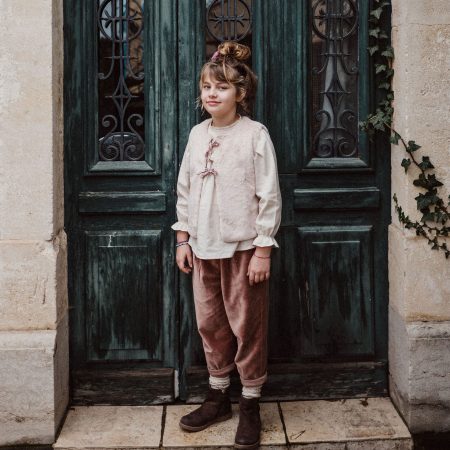 Pantalon ADAM velour rose – Image 4