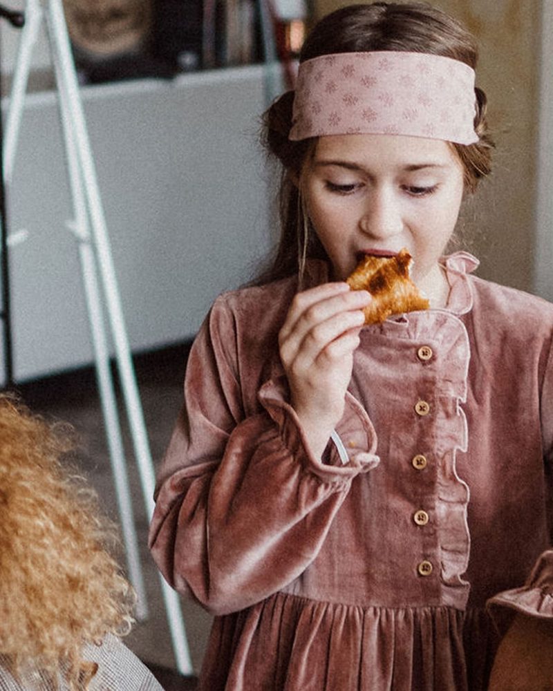 Robe Rosie velours rose