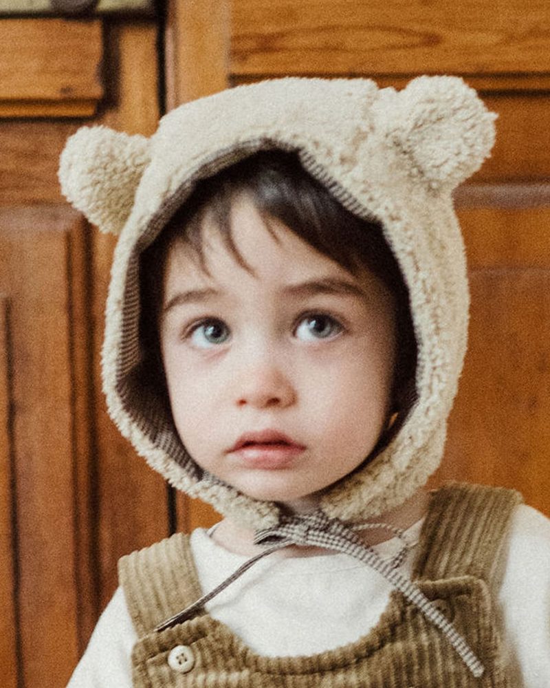 Bonnet Ourson moumoutte beige