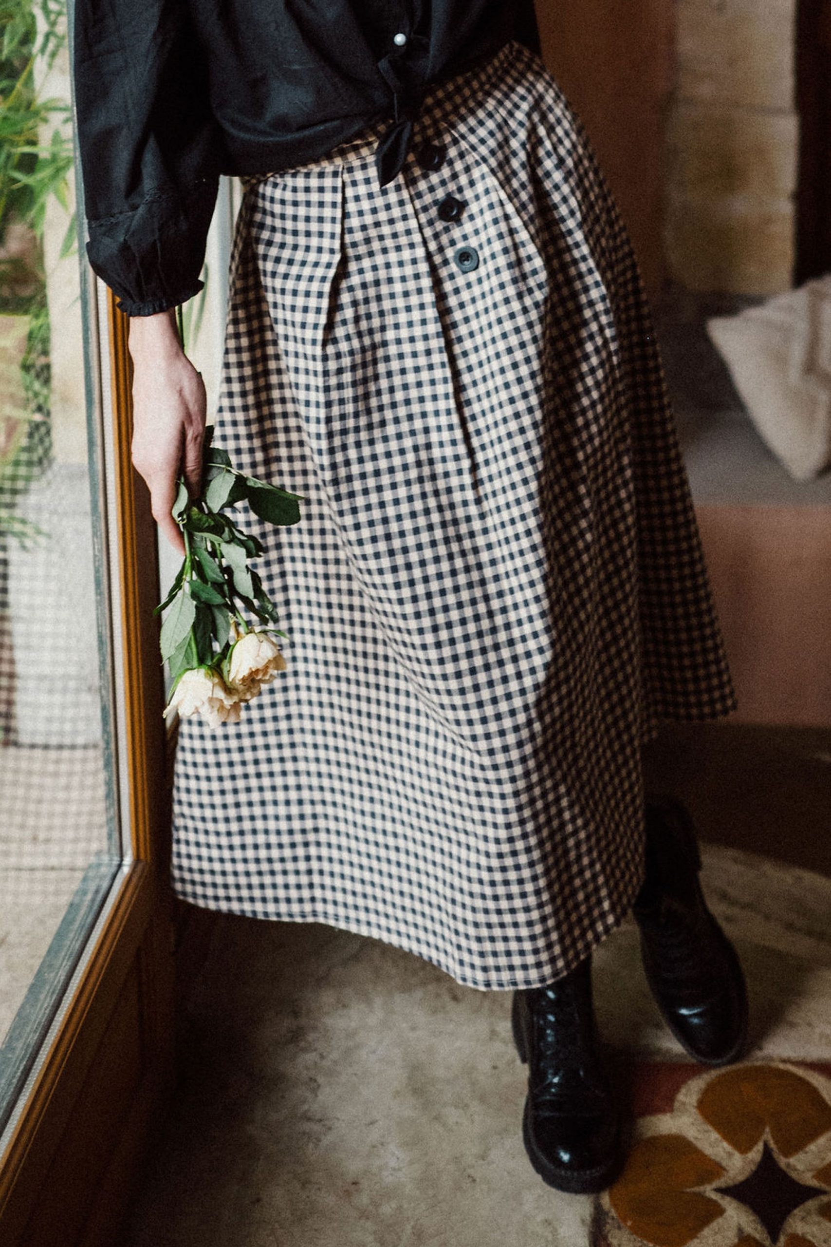 Jupe Philae gros carreaux