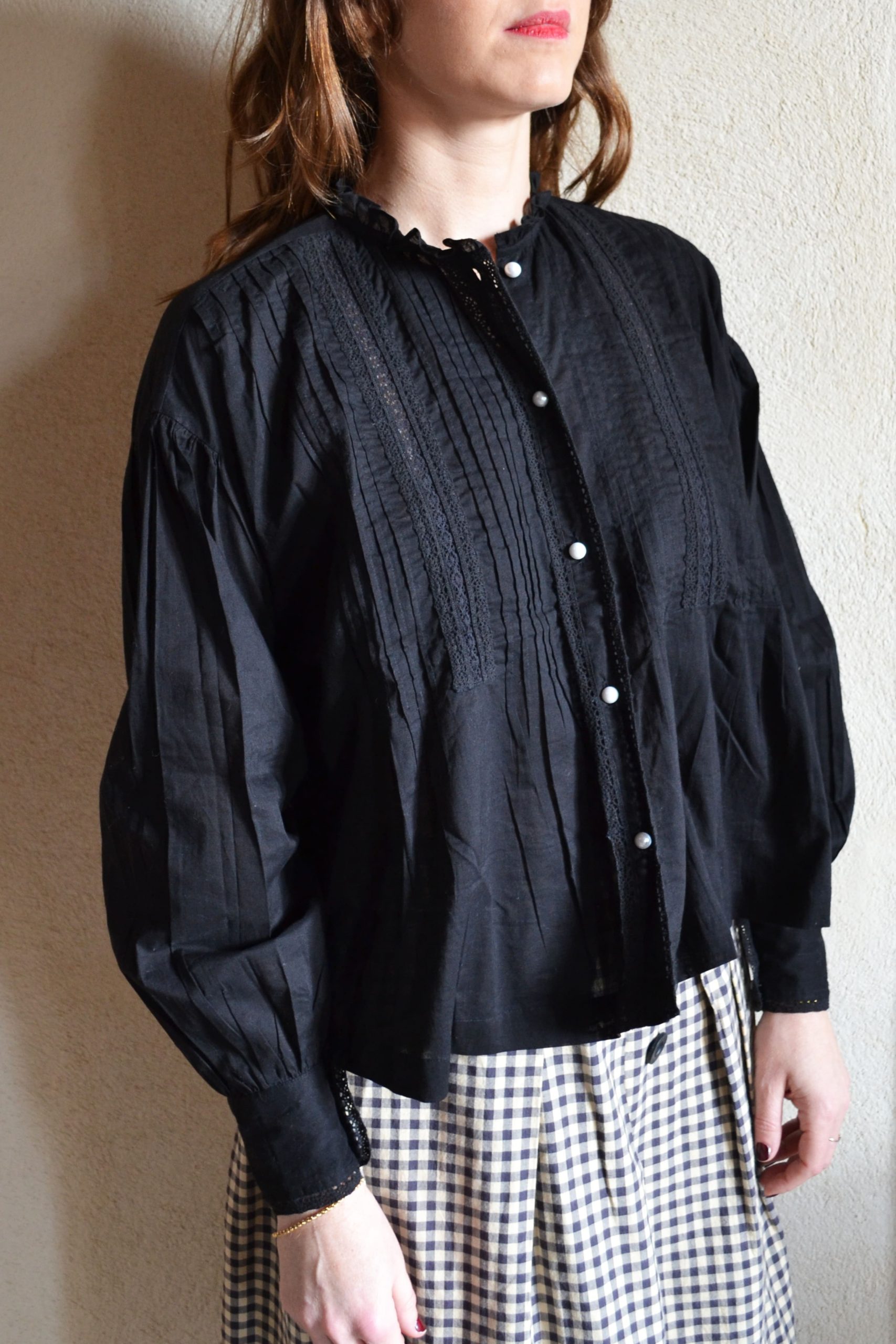 Blouse Victoire noire
