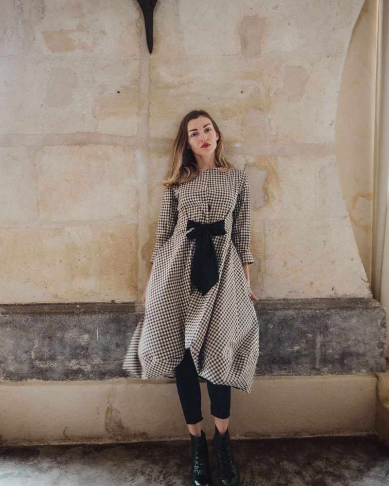 Robe Berenice gros carreaux