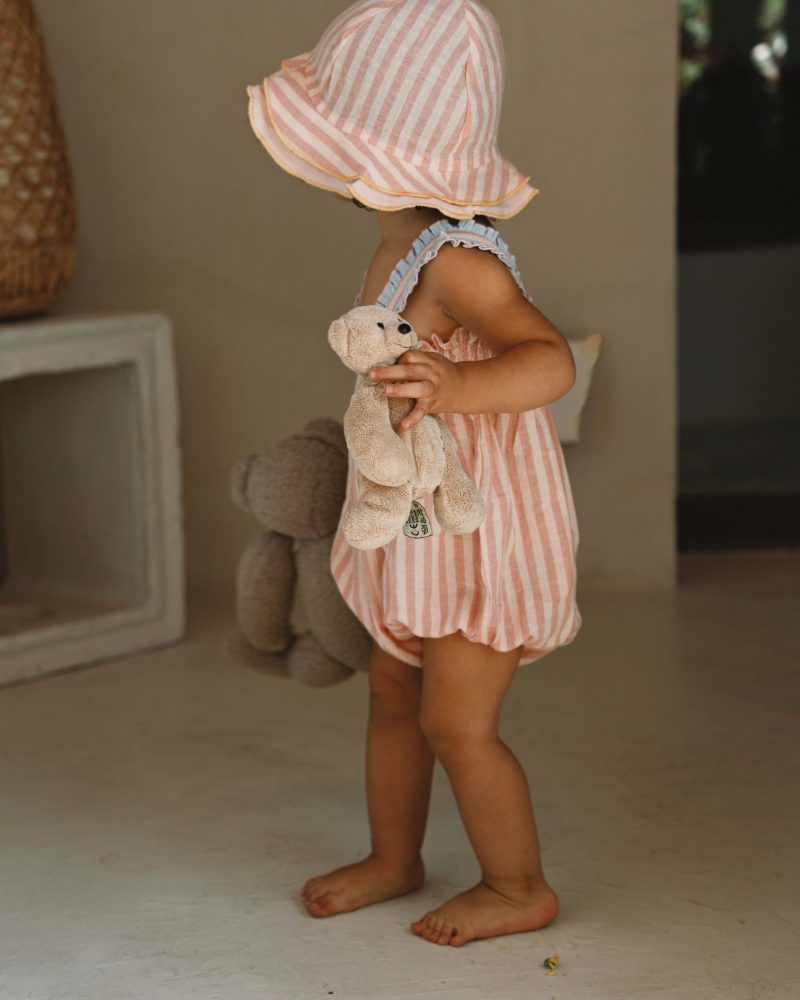 Combinaison Mona Rayée Rose