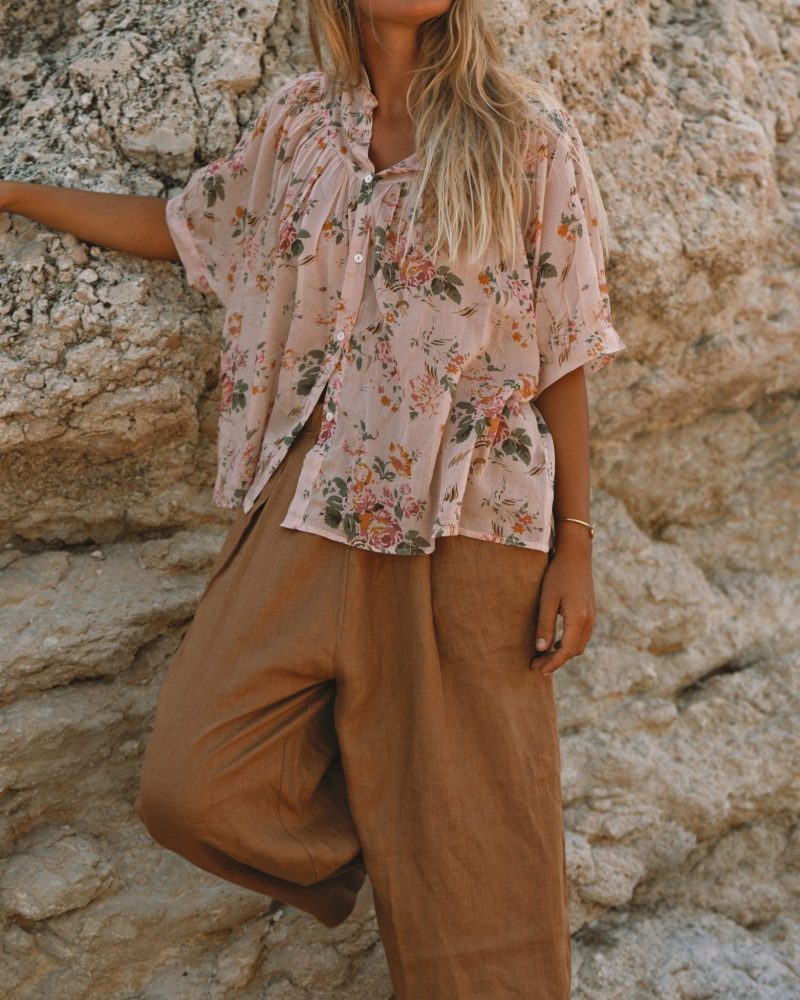 Pantalon Gabriel lin camel