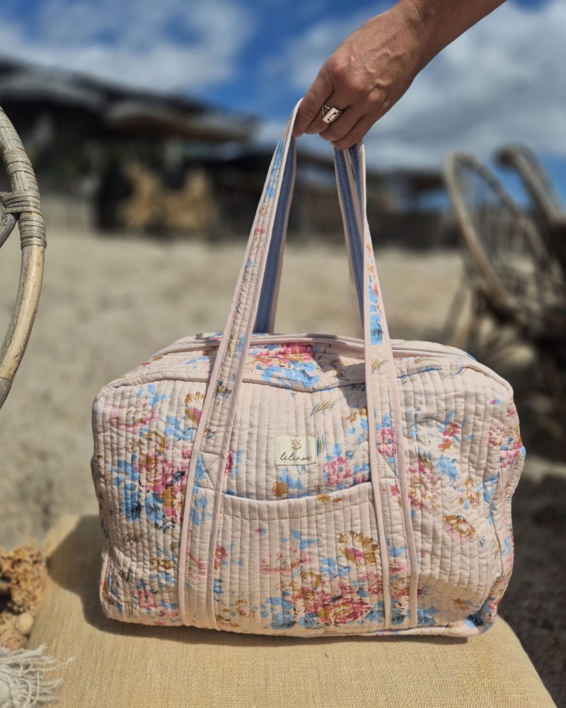Sac wee-end / sac à langer fleur
