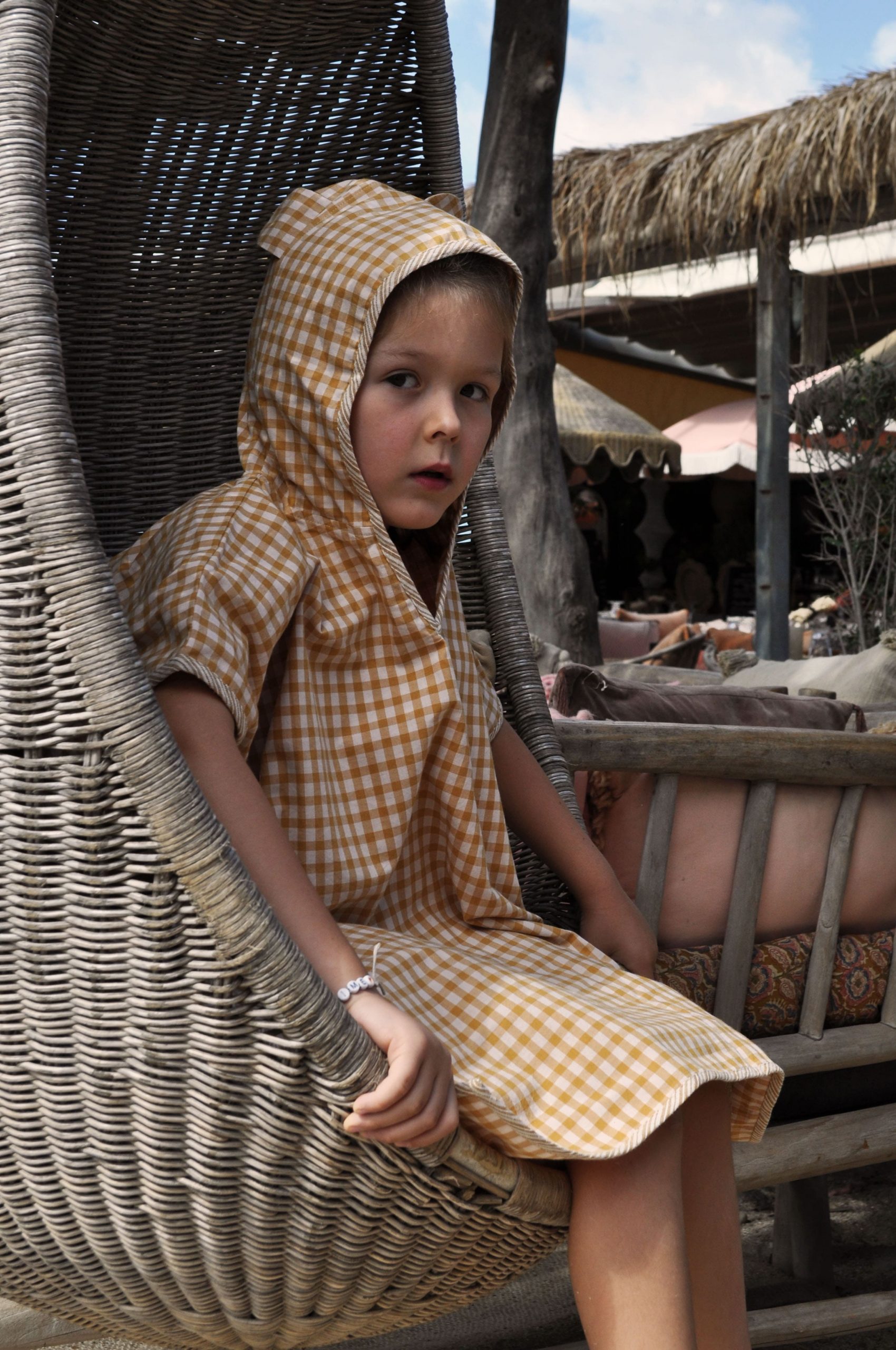 Poncho enfant vichy – Image 4