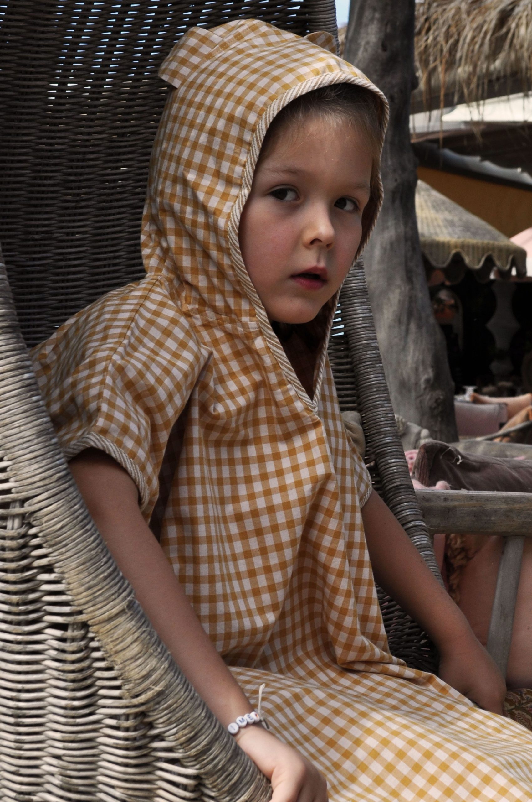 Poncho enfant vichy – Image 3