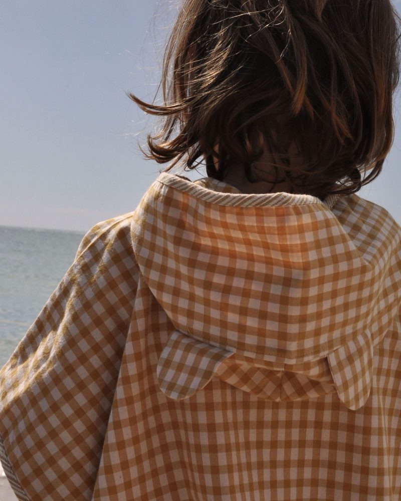 Poncho enfant vichy