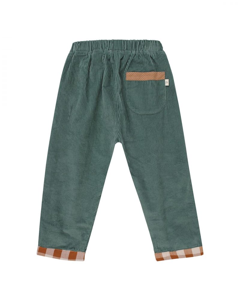 Pantalon Adam velours menthe