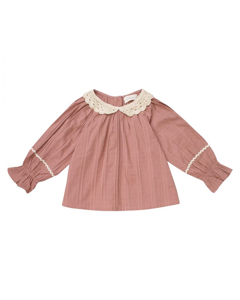 Blouse Charlotte dobby prune