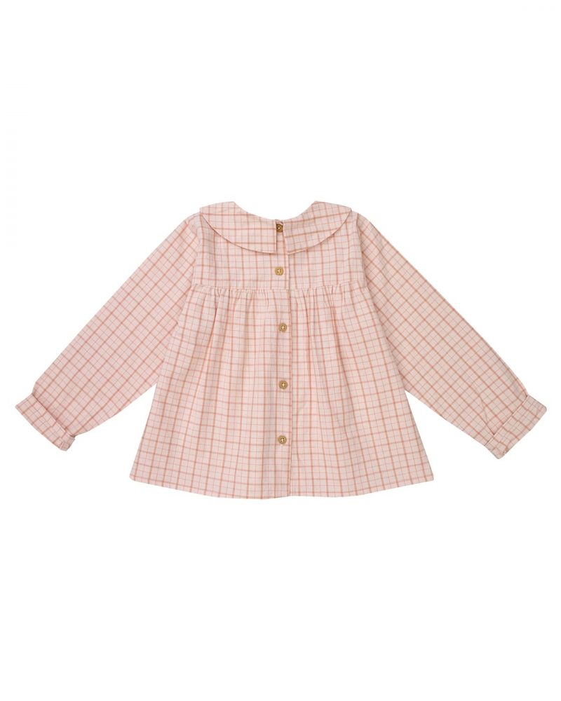 Blouse Luce carreaux rose