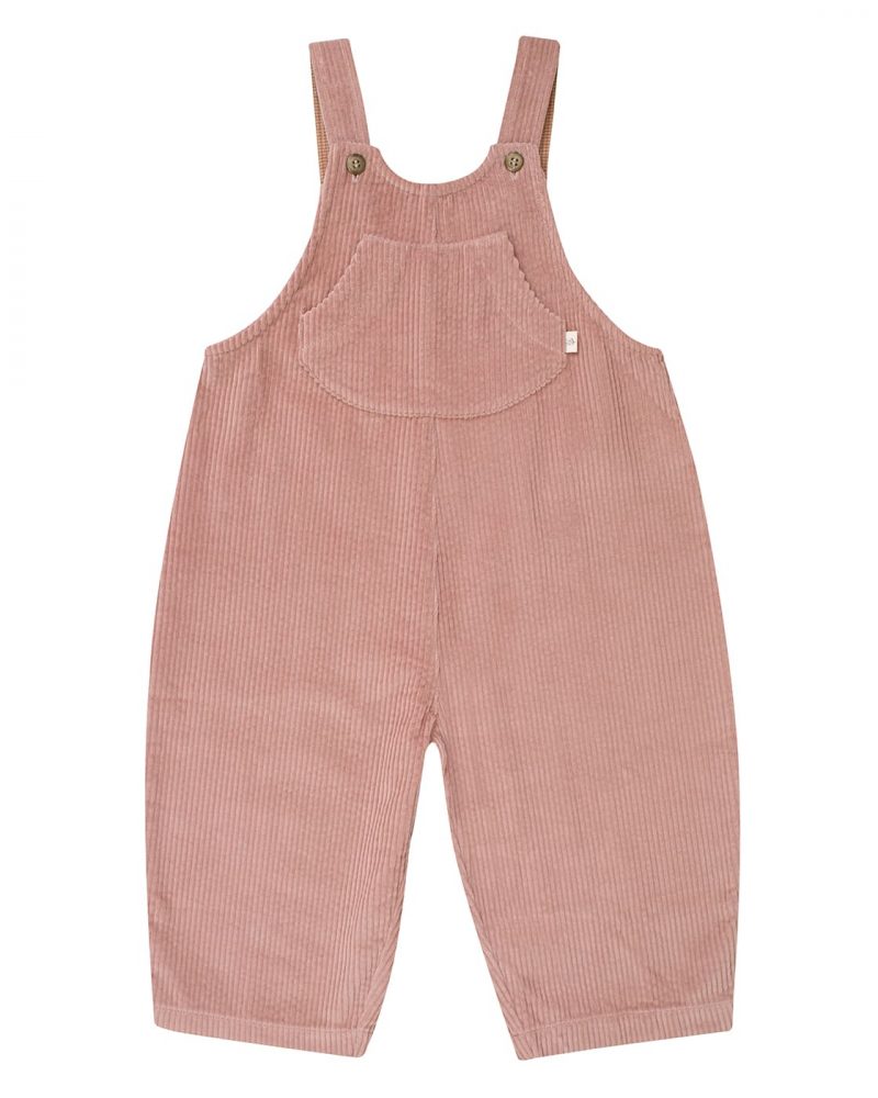 Salopette Ida velours vieux rose