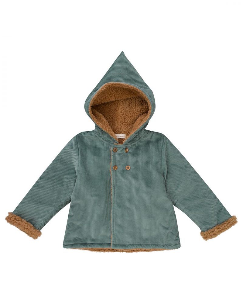 Manteau Matisse velours menthe