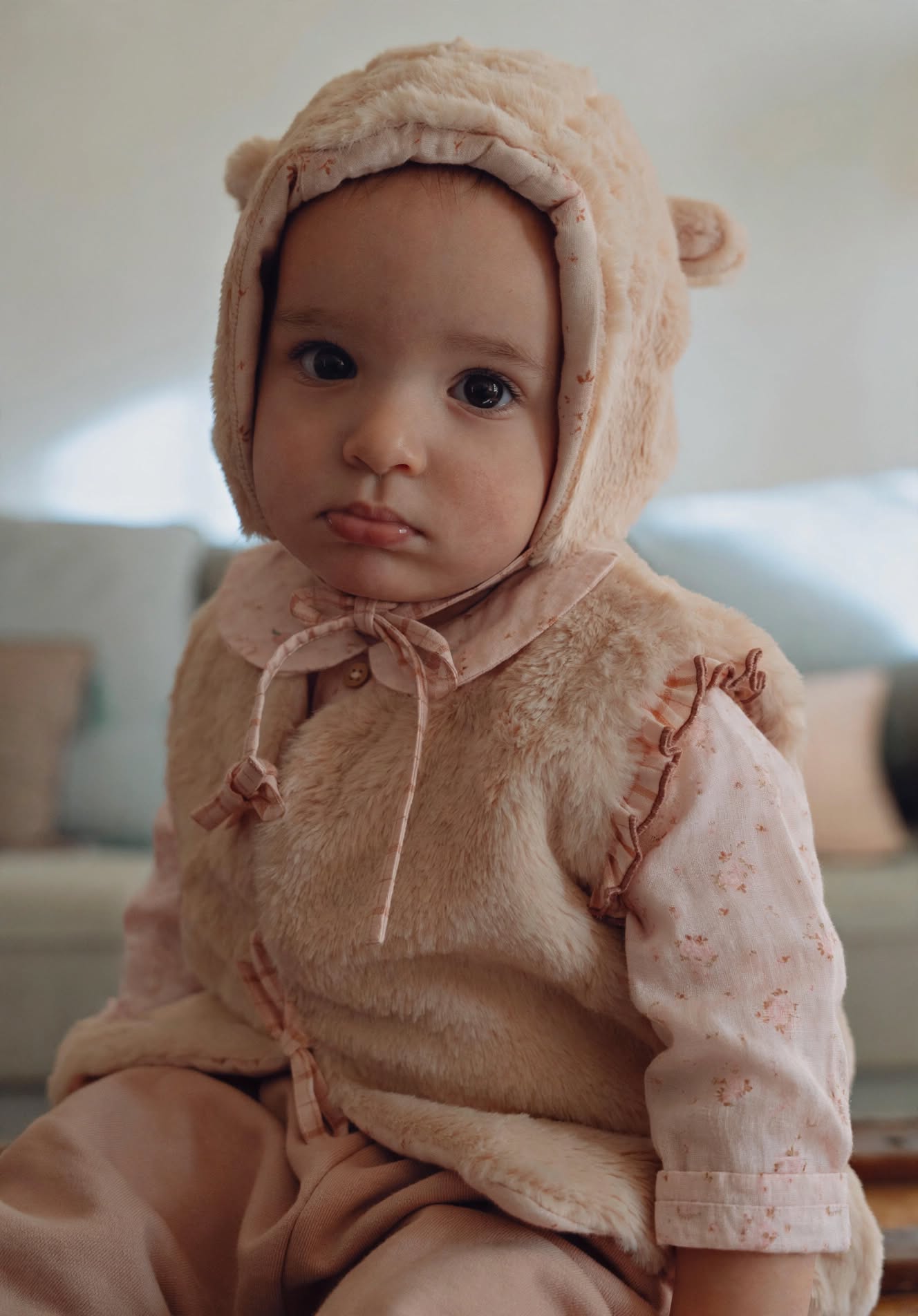 Gilet Lucien fourrure rose – Image 2