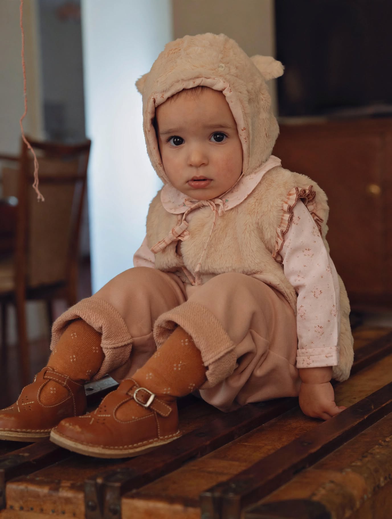 Gilet Lucien fourrure rose – Image 3