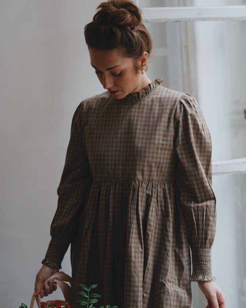 Robe Laure vichy menthe
