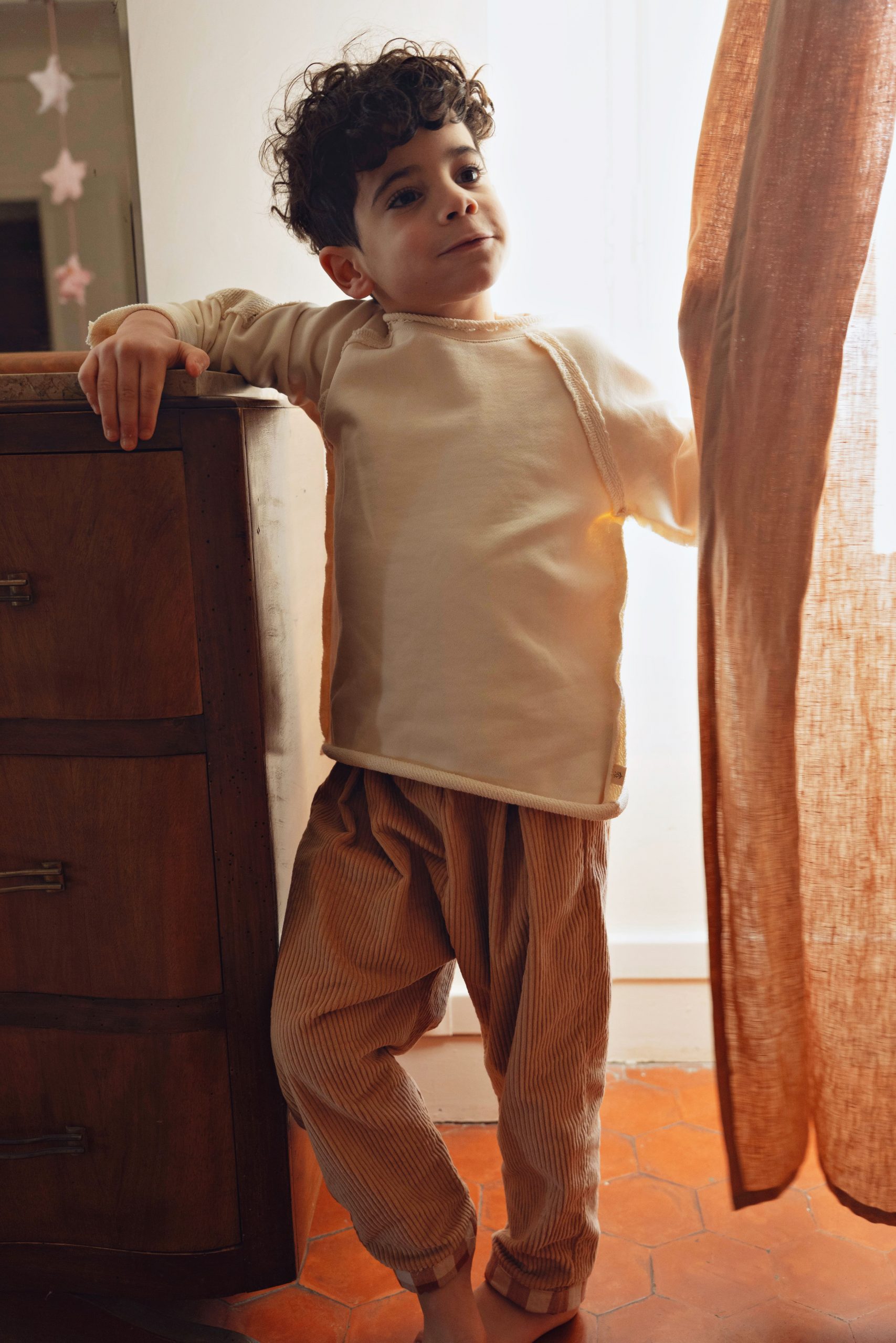 Tee-shirt Léo écru (coton Bio) – Image 3