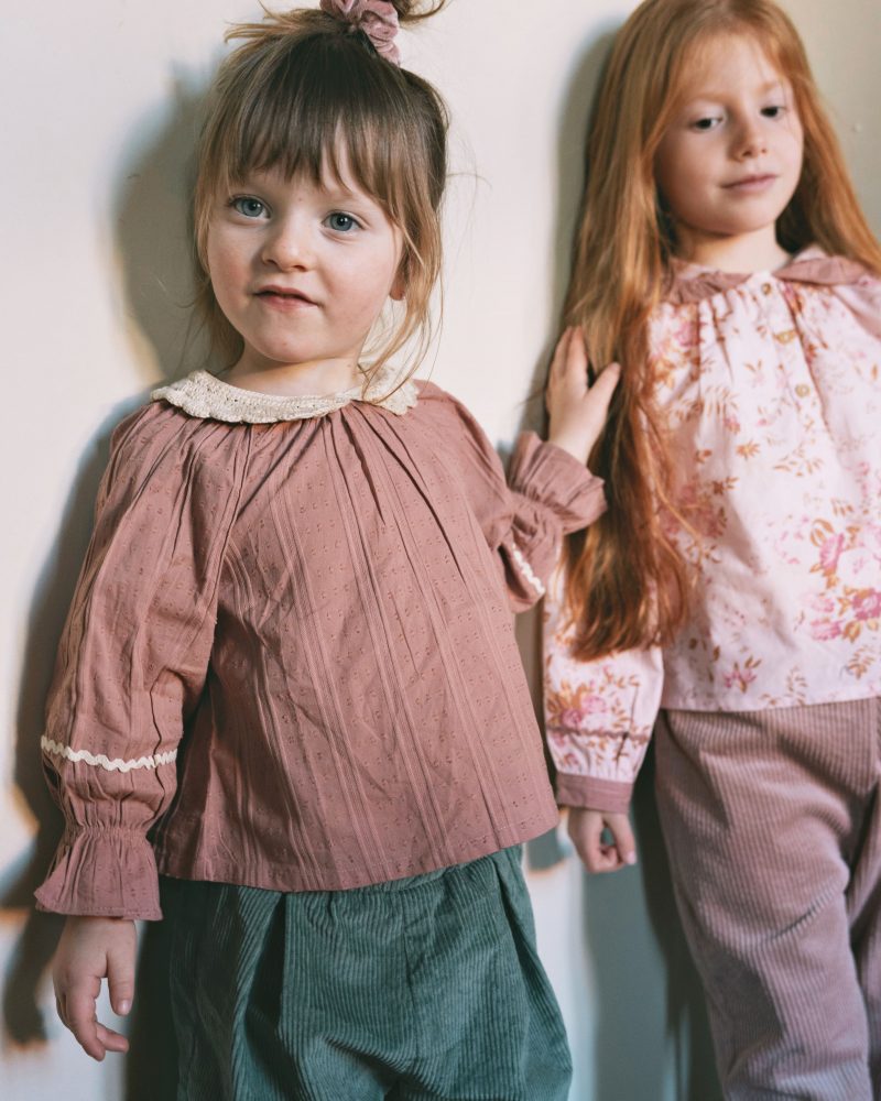 Blouse Charlotte dobby prune